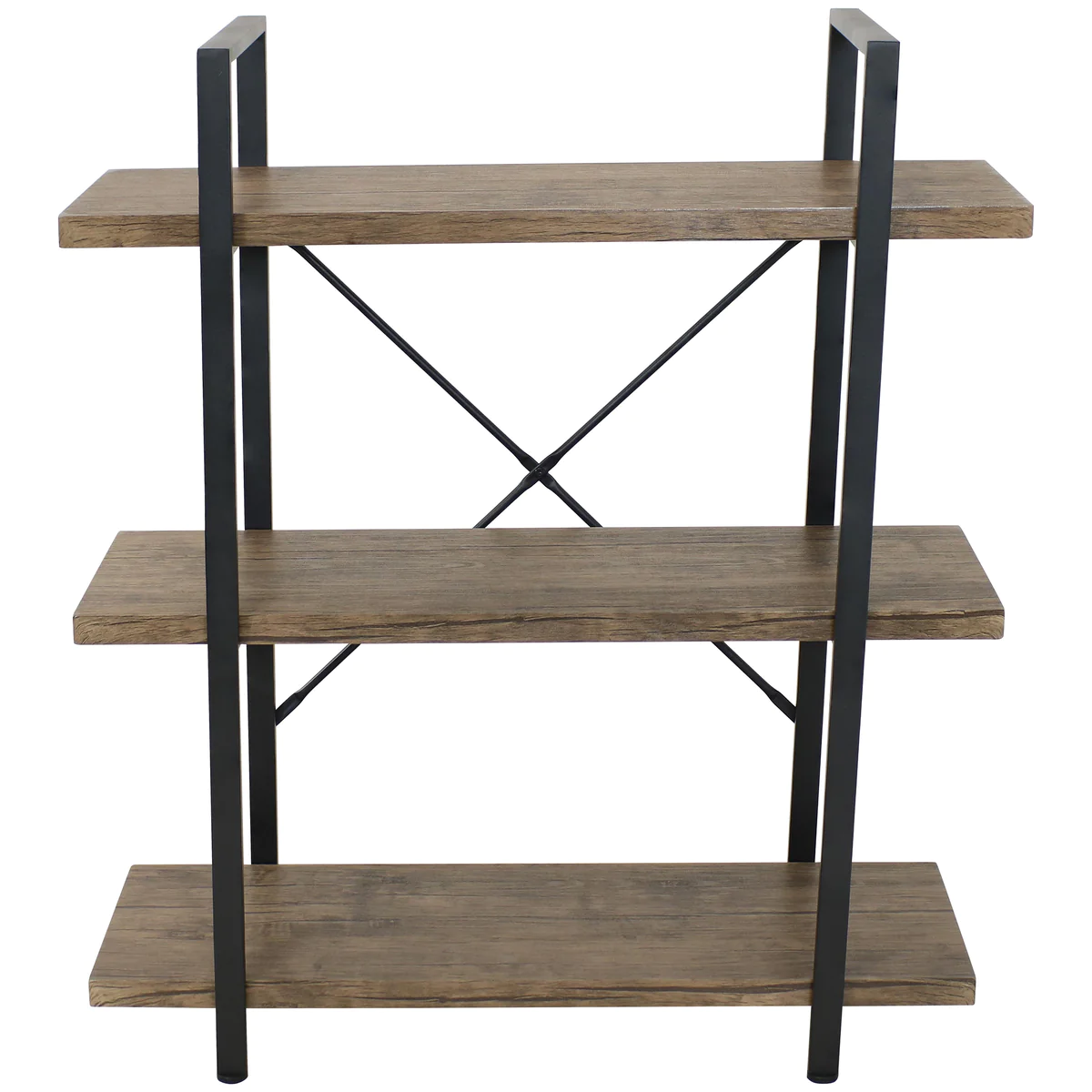 3-Tier Industrial Style Open Bookshelf