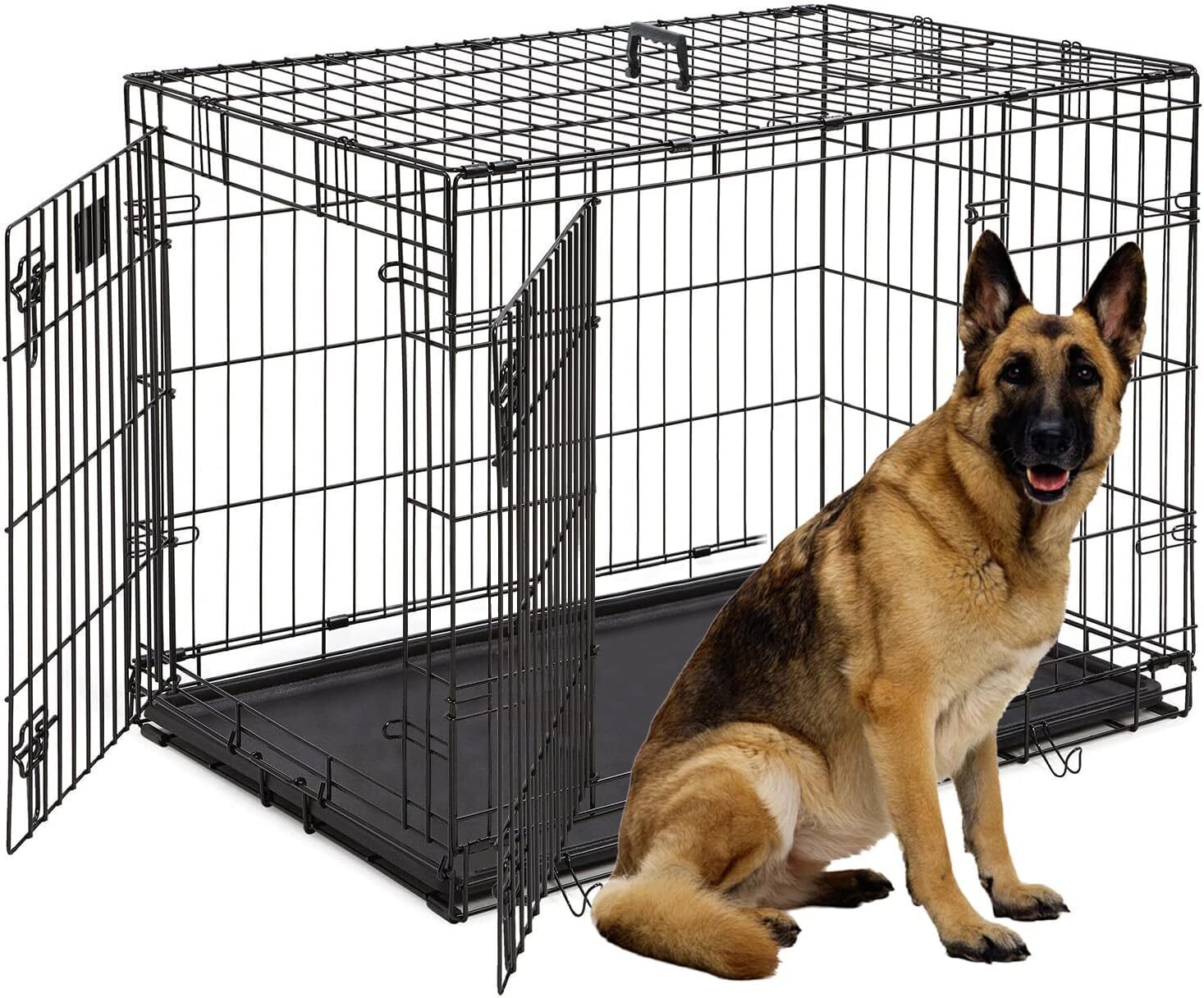 Dog Cage Pet Puppy Metal Cage Training Crate